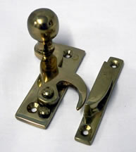 Hook Fastener Polished Brass