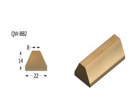 Q Wood Glazing Bar 8mm 3Mtr.