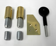 Sash Stop 26mm Polished Brass